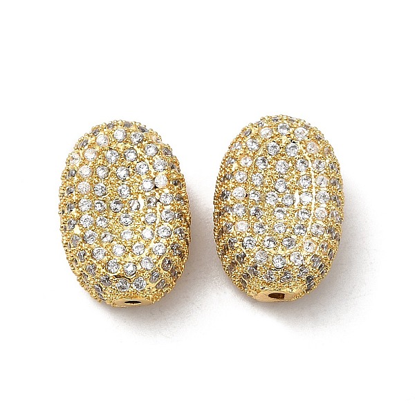 PandaHall Brass Cubic Zirconia Beads, Long-Lasting Plated, Lead Free & Cadmium Free, Oval, Golden, 15x10.5x6.5mm, Hole: 1mm Brass+Cubic..., Clear
PandaHall Brass Cubic Zirconia Beads, Long-Lasting Plated, Lead Free & Cadmium Free, Oval, Golden, 15x10.5x6.5mm, Hole: 1mm Brass+Cubic..., Clear