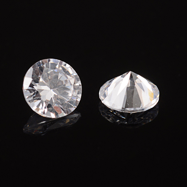PandaHall Cubic Zirconia Cabochons, Grade A, Faceted, Diamond, Clear, 4x2.5mm Cubic Zirconia Diamond Clear
PandaHall Cubic Zirconia Cabochons, Grade A, Faceted, Diamond, Clear, 4x2.5mm Cubic Zirconia Diamond Clear