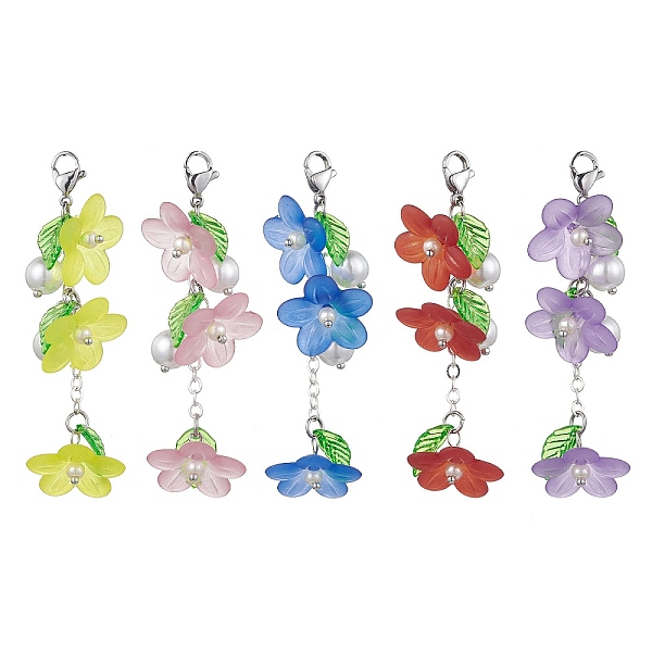 PandaHall Transparent Acrylic Flower Pendant Decorations, with Glass Peark Beads and 304 Stainless Steel Lobster Claw Clasps, Mixed Color..., Multicolor
PandaHall Transparent Acrylic Flower Pendant Decorations, with Glass Peark Beads and 304 Stainless Steel Lobster Claw Clasps, Mixed Color..., Multicolor