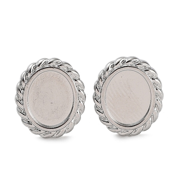PandaHall 304 Stainless Steel Stud Earring Findings, Earring Settings, Oval, Stainless Steel Color, 15x13mm, Pin: 0.7mm, Tray: 10x8mm 304...
PandaHall 304 Stainless Steel Stud Earring Findings, Earring Settings, Oval, Stainless Steel Color, 15x13mm, Pin: 0.7mm, Tray: 10x8mm 304...