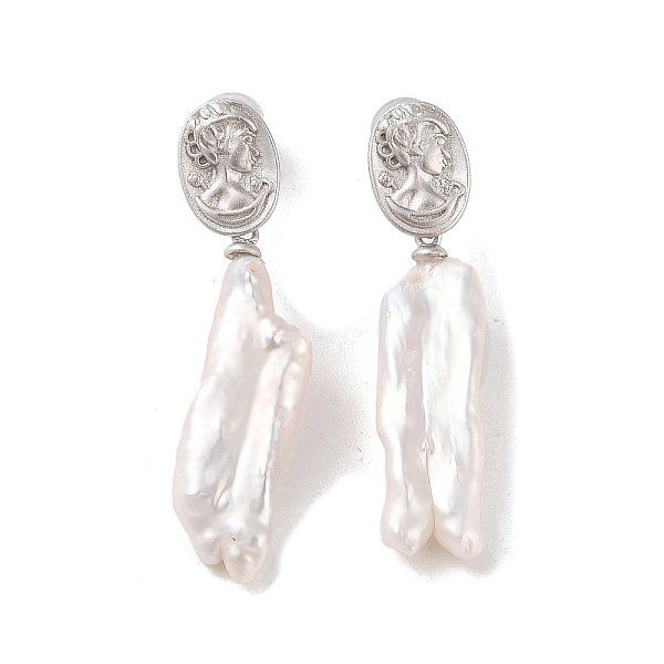 PandaHall Sterling Silver Stud Earrings, with Natural Pearl, Jewely for Women, 40~41x8~9mm Sterling Silver Others
PandaHall Sterling Silver Stud Earrings, with Natural Pearl, Jewely for Women, 40~41x8~9mm Sterling Silver Others