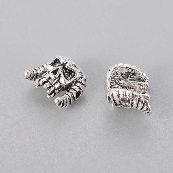 PandaHall Tibetan Style Alloy Beads, Skull, Antique Silver, 9.5x11x6.5mm, Hole: 1.5mm Alloy Skull
PandaHall Tibetan Style Alloy Beads, Skull, Antique Silver, 9.5x11x6.5mm, Hole: 1.5mm Alloy Skull