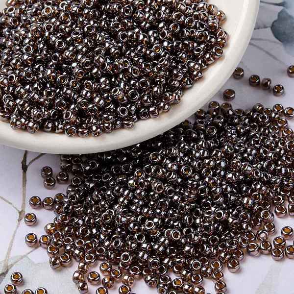 PandaHall MIYUKI Round Rocailles Beads, Japanese Seed Beads, (RR327) Transparent Dark Raspberry Luster, 8/0, 3mm, Hole: 1mm, about..., Purple
PandaHall MIYUKI Round Rocailles Beads, Japanese Seed Beads, (RR327) Transparent Dark Raspberry Luster, 8/0, 3mm, Hole: 1mm, about..., Purple
