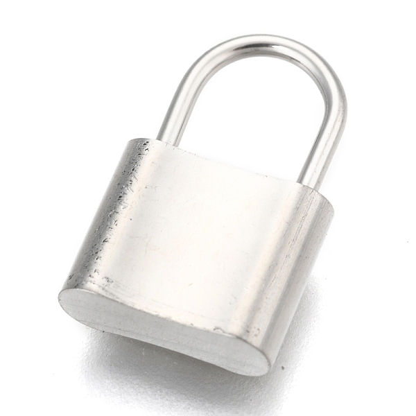 PandaHall 304 Stainless Steel Pendants, Padlock, Stainless Steel Color, 17.5x11x4mm, Hole: 7x6mm 304 Stainless Steel Lock
PandaHall 304 Stainless Steel Pendants, Padlock, Stainless Steel Color, 17.5x11x4mm, Hole: 7x6mm 304 Stainless Steel Lock