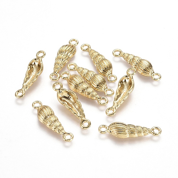PandaHall Alloy Links connectors, Ocean Theme, Lead Free & Nickel Free & Cadmium Free, Conch, Real 18K Gold Plated, 27x8x4mm, Hole: 2mm...
PandaHall Alloy Links connectors, Ocean Theme, Lead Free & Nickel Free & Cadmium Free, Conch, Real 18K Gold Plated, 27x8x4mm, Hole: 2mm...