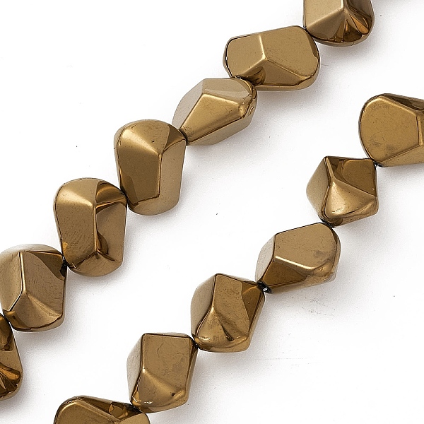 PandaHall Full Plated Electroplate Glass Beads, Polygon, Antique Golden Plated, 15.5~16x15.5x10~10.5mm, Hole: 1mm, about 50~51pcs/strand...
PandaHall Full Plated Electroplate Glass Beads, Polygon, Antique Golden Plated, 15.5~16x15.5x10~10.5mm, Hole: 1mm, about 50~51pcs/strand...