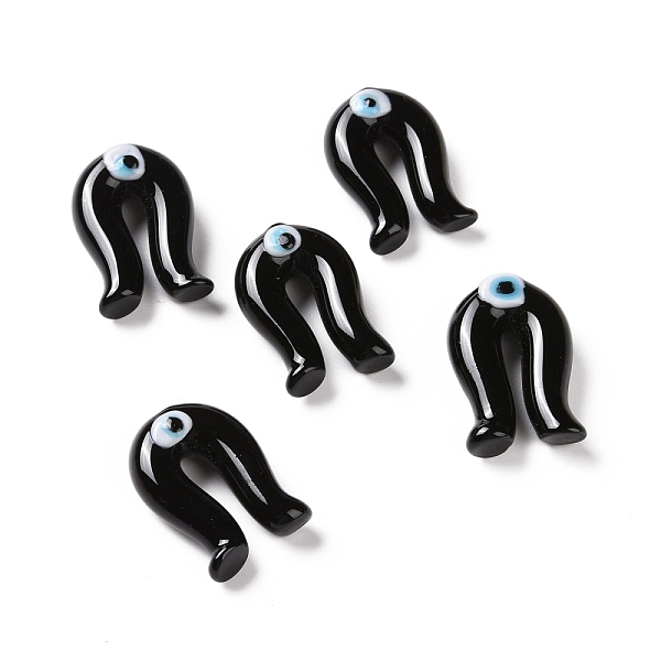 PandaHall Handmade Evil Eye Lampwork Beads, Half Drilled, Arch, Black, 27x18x9.5mm, Hole: 1.5mm Lampwork Arch Black
PandaHall Handmade Evil Eye Lampwork Beads, Half Drilled, Arch, Black, 27x18x9.5mm, Hole: 1.5mm Lampwork Arch Black