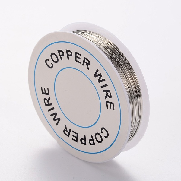 PandaHall Round Craft Copper Wire, Nickel Free, Silver Color Plated, 24 Gauge, 0.5mm, about 31.16 Feet(9.5m)/roll Copper Round Silver
PandaHall Round Craft Copper Wire, Nickel Free, Silver Color Plated, 24 Gauge, 0.5mm, about 31.16 Feet(9.5m)/roll Copper Round Silver