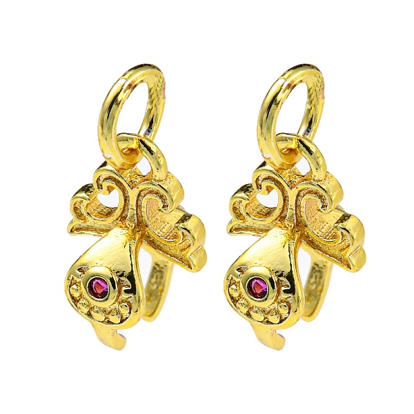 PandaHall Brass Micro Pave Red Cubic Zirconia Ice Pick Pinch Bails, Long-Lasting Plated, Lead Free & Cadmium Free, Golden, 12x7.5~8x7mm...
PandaHall Brass Micro Pave Red Cubic Zirconia Ice Pick Pinch Bails, Long-Lasting Plated, Lead Free & Cadmium Free, Golden, 12x7.5~8x7mm...