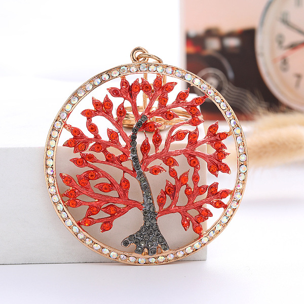 PandaHall Rhinestone Flat Round with Tree of Life Pendant Keychain, with Alloy Findings, Red, 6.7x6.7cm Alloy Flat Round Red
PandaHall Rhinestone Flat Round with Tree of Life Pendant Keychain, with Alloy Findings, Red, 6.7x6.7cm Alloy Flat Round Red