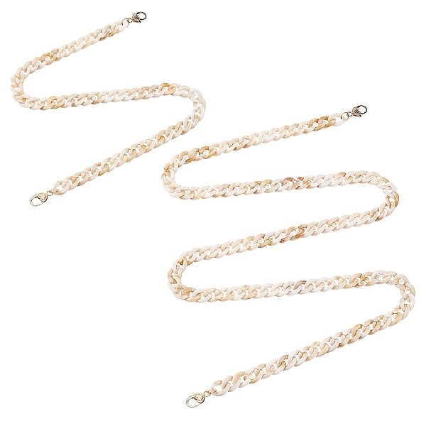 PandaHall 2 Pcs Acrylic Bag Strap Chains, with Alloy Swivel Clasps, for Bag Replacement Accessories, Bisque, 100.7cm, 60.5x1.35x0.45cm..., Orange
PandaHall 2 Pcs Acrylic Bag Strap Chains, with Alloy Swivel Clasps, for Bag Replacement Accessories, Bisque, 100.7cm, 60.5x1.35x0.45cm..., Orange