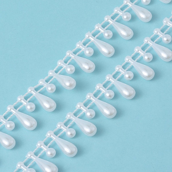 PandaHall Resin Beaded Trim, Teardrop, White, 1/2 inch(14mm), Bead: 8x3mm and 14x4mm Resin White
PandaHall Resin Beaded Trim, Teardrop, White, 1/2 inch(14mm), Bead: 8x3mm and 14x4mm Resin White