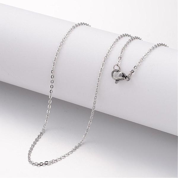 PandaHall 304 Stainless Steel Necklace, Cable Chains, with Lobster Clasps, Stainless Steel Color, 23.6 inch(600mm), 3mm Stainless Steel
PandaHall 304 Stainless Steel Necklace, Cable Chains, with Lobster Clasps, Stainless Steel Color, 23.6 inch(600mm), 3mm Stainless Steel