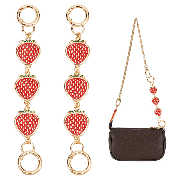 PandaHall WADORN 2Pcs Alloy Enamel Strawberry Link Bag Handle Extenders, with Alloy Spring Gate Ring, Purse Making Supplies, Red, 17.8cm...
PandaHall WADORN 2Pcs Alloy Enamel Strawberry Link Bag Handle Extenders, with Alloy Spring Gate Ring, Purse Making Supplies, Red, 17.8cm...