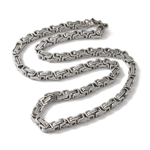 PandaHall 201 Stainless Steel Byzantine Chain Necklaces, Stainless Steel Color, 21.65 inch(55cm) 201 Stainless Steel
PandaHall 201 Stainless Steel Byzantine Chain Necklaces, Stainless Steel Color, 21.65 inch(55cm) 201 Stainless Steel