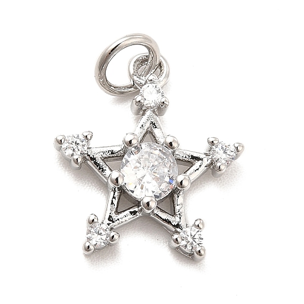 PandaHall Rack Plating Brass Cubic Zirconia Pendants, Star Charms, Long-Lasting Plated, with Jump Rings, Cadmium Free & Lead Free, Real..., Clear
PandaHall Rack Plating Brass Cubic Zirconia Pendants, Star Charms, Long-Lasting Plated, with Jump Rings, Cadmium Free & Lead Free, Real..., Clear