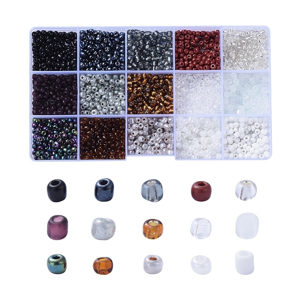 PandaHall Glass Seed Beads, Silver Lined & Transparent & Trans. Colours Lustered & Trans. Colors Rainbow & Frosted Colors & Opaque Colours..., Multicolor
PandaHall Glass Seed Beads, Silver Lined & Transparent & Trans. Colours Lustered & Trans. Colors Rainbow & Frosted Colors & Opaque Colours..., Multicolor