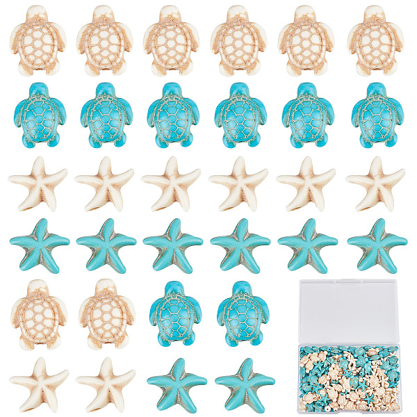 PandaHall SUNNYCLUE 1 Box 100+100Pcs Turtle Beads Starfish Beads Bulk Blue White Synthetic Turquoise Sea Ocean Animal Bead Tortoise Summer...
PandaHall SUNNYCLUE 1 Box 100+100Pcs Turtle Beads Starfish Beads Bulk Blue White Synthetic Turquoise Sea Ocean Animal Bead Tortoise Summer...