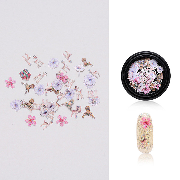 PandaHall Paper Cabochons for Christmas, Nail Art Decorations, Mixed Shapes, Floral Pattern, 3~8x2~6x0.1mm, about 50pcs/box Paper Flower..., Multicolor
PandaHall Paper Cabochons for Christmas, Nail Art Decorations, Mixed Shapes, Floral Pattern, 3~8x2~6x0.1mm, about 50pcs/box Paper Flower..., Multicolor