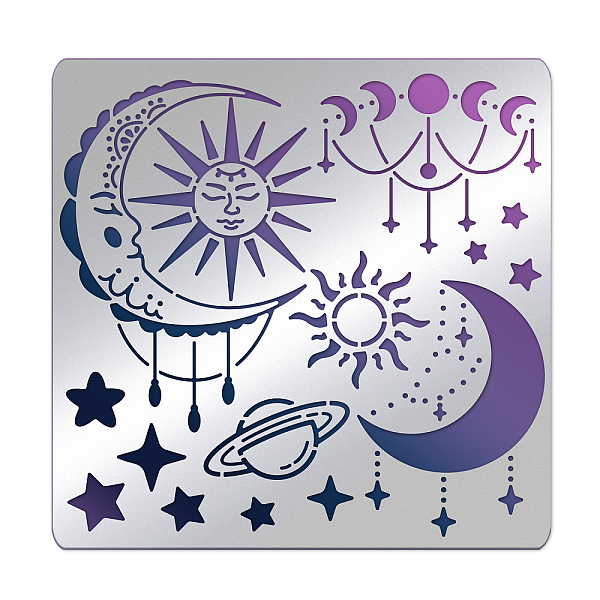 PandaHall BENECREAT Sun Moon Stencils 15.6x15.6cm Stars Earth Moon Stainless Steel Painting Templates for Drawings and Woodburning, Canvas...
PandaHall BENECREAT Sun Moon Stencils 15.6x15.6cm Stars Earth Moon Stainless Steel Painting Templates for Drawings and Woodburning, Canvas...