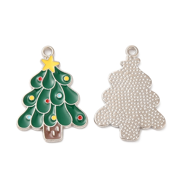 PandaHall Christmas Alloy Enamel Pendants, Platinum, Christmas Tree, 24x12x1mm, Hole: 1.5mm Alloy+Enamel Christmas Tree Green
PandaHall Christmas Alloy Enamel Pendants, Platinum, Christmas Tree, 24x12x1mm, Hole: 1.5mm Alloy+Enamel Christmas Tree Green