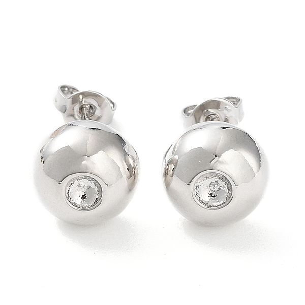 PandaHall Brass Half Round Stud Earring Findings, Earring Settings for Rhinestone, Platinum, 10mm, Fit for 3mm Rhinestone Brass Half Round
PandaHall Brass Half Round Stud Earring Findings, Earring Settings for Rhinestone, Platinum, 10mm, Fit for 3mm Rhinestone Brass Half Round