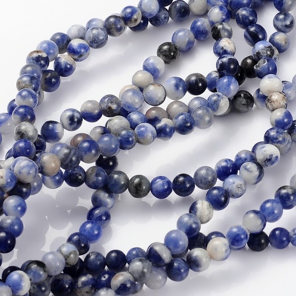 PandaHall Natural Sodalite Beads Strands, Round, 4mm, Hole: 0.8mm, about 89pcs/strands, 15 inch Sodalite Round
PandaHall Natural Sodalite Beads Strands, Round, 4mm, Hole: 0.8mm, about 89pcs/strands, 15 inch Sodalite Round