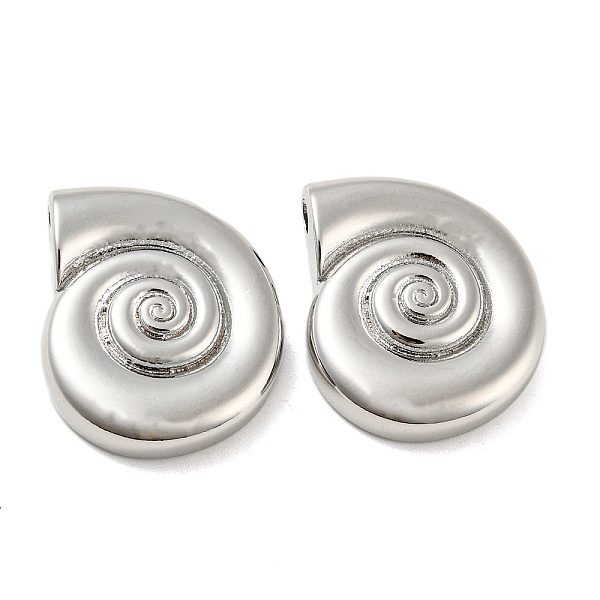 PandaHall Rack Plating Brass Pendants, Spiral Shell Shape, Platinum, 25x21x6mm, Hole: 3mm Brass Shell Shape
PandaHall Rack Plating Brass Pendants, Spiral Shell Shape, Platinum, 25x21x6mm, Hole: 3mm Brass Shell Shape