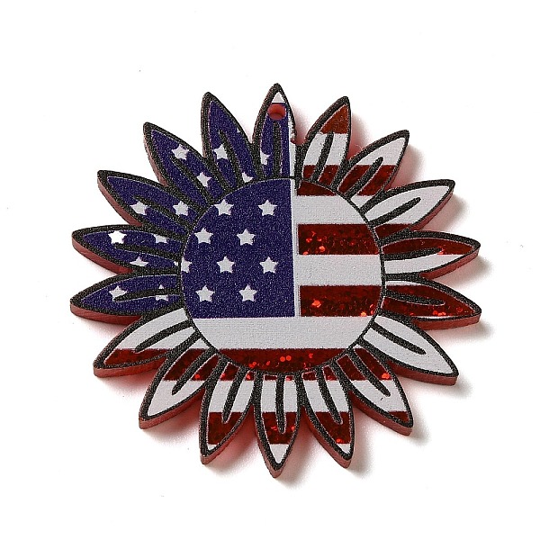 PandaHall Independence Day Acrylic Pendants, American Flag, Flower, 35x35x2mm, Hole: 1.5mm Acrylic Flower
PandaHall Independence Day Acrylic Pendants, American Flag, Flower, 35x35x2mm, Hole: 1.5mm Acrylic Flower