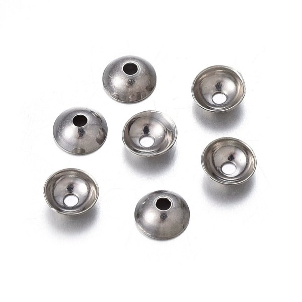 PandaHall 201 Stainless Steel Bead Caps, Apetalous, Stainless Steel Color, 5x2mm, Hole: 1.2mm 201 Stainless Steel
PandaHall 201 Stainless Steel Bead Caps, Apetalous, Stainless Steel Color, 5x2mm, Hole: 1.2mm 201 Stainless Steel