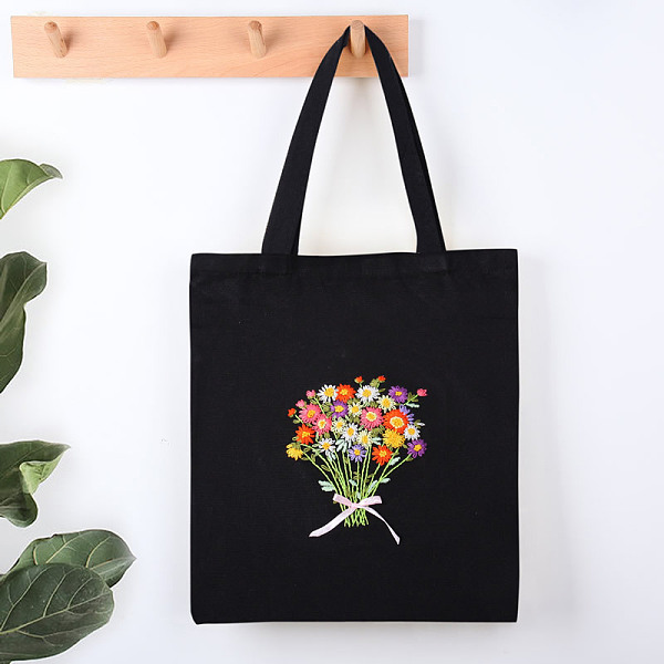 PandaHall DIY Bohemian Style Canvas Tote Bag Embroidery Starter Kits, including Black Cotton Fabric Bag, Embroidery Hoop, Needle, Threads...
PandaHall DIY Bohemian Style Canvas Tote Bag Embroidery Starter Kits, including Black Cotton Fabric Bag, Embroidery Hoop, Needle, Threads...