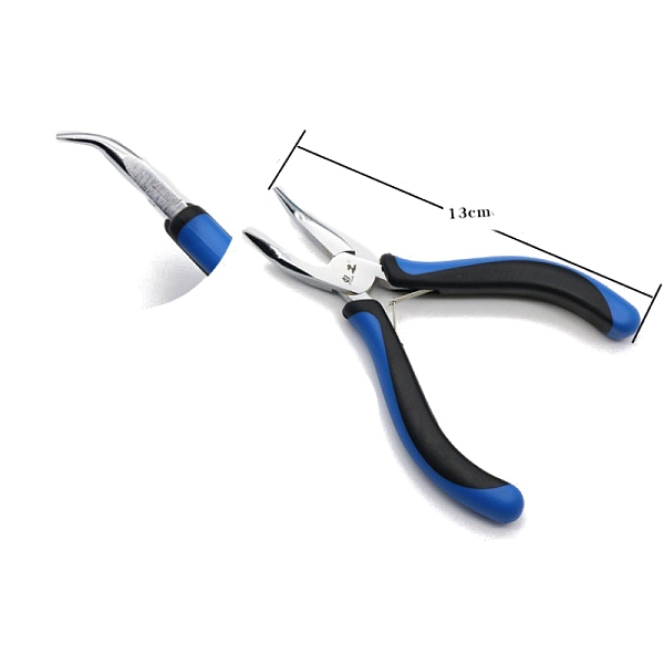 PandaHall High-Carbon Steel Jewelry Pliers, Bent Nose Plier, Blue, 130mm Carbon Steel Blue
PandaHall High-Carbon Steel Jewelry Pliers, Bent Nose Plier, Blue, 130mm Carbon Steel Blue
