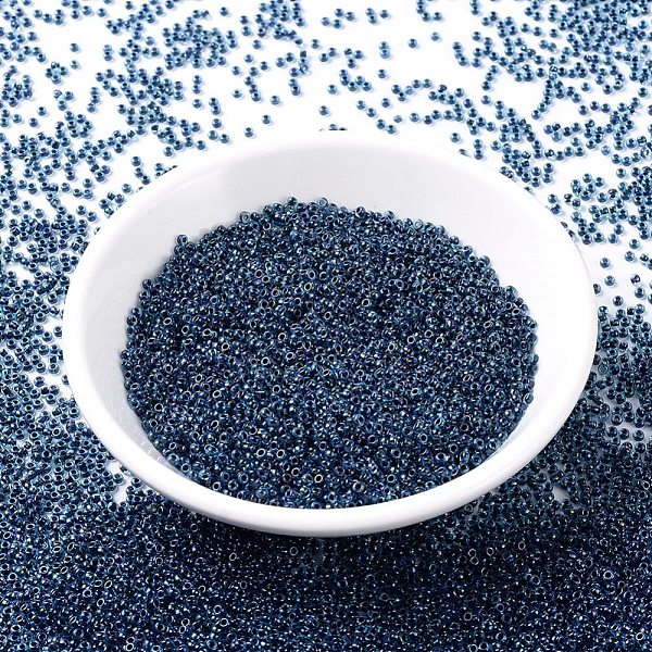 PandaHall MIYUKI Round Rocailles Beads, Japanese Seed Beads, (RR347) Dark Blue Lined Aqua AB, 11/0, 2x1.3mm, Hole: 0.8mm, about...
PandaHall MIYUKI Round Rocailles Beads, Japanese Seed Beads, (RR347) Dark Blue Lined Aqua AB, 11/0, 2x1.3mm, Hole: 0.8mm, about...