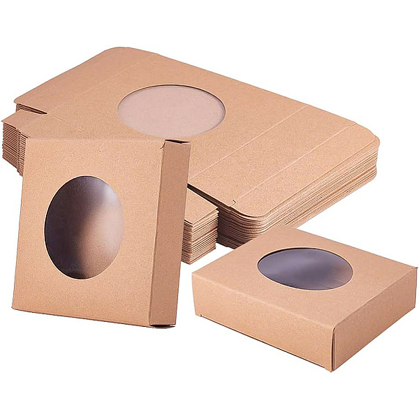 PandaHall Foldable Kraft Paper Boxes, with Clear Window Paper Boxes, Square, BurlyWood, 10x10x2.4cm Paper Square Orange
PandaHall Foldable Kraft Paper Boxes, with Clear Window Paper Boxes, Square, BurlyWood, 10x10x2.4cm Paper Square Orange