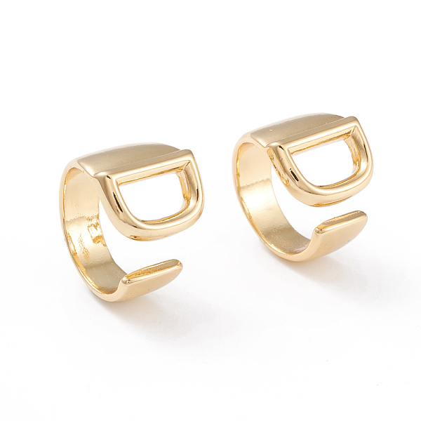PandaHall Brass Cuff Rings, Open Rings, Long-Lasting Plated, Real 18K Gold Plated, Letter.D, Size 6, 17mm Brass Letter D
PandaHall Brass Cuff Rings, Open Rings, Long-Lasting Plated, Real 18K Gold Plated, Letter.D, Size 6, 17mm Brass Letter D