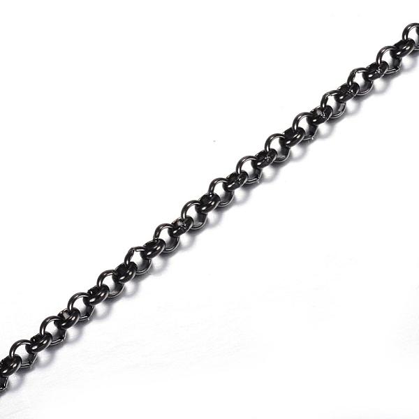 PandaHall 304 Stainless Steel Rolo Chains, Unwelded, with Spool, for Jewelry Making, Electrophoresis Black, 3x1mm, about 32.8 Feet(10m)/roll...
PandaHall 304 Stainless Steel Rolo Chains, Unwelded, with Spool, for Jewelry Making, Electrophoresis Black, 3x1mm, about 32.8 Feet(10m)/roll...