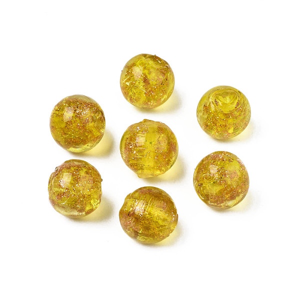 PandaHall Handmade Gold Sand Lampwork Beads, Round, Goldenrod, 9~10x9~10mm, Hole: 1.5mm Lampwork Round Gold
PandaHall Handmade Gold Sand Lampwork Beads, Round, Goldenrod, 9~10x9~10mm, Hole: 1.5mm Lampwork Round Gold