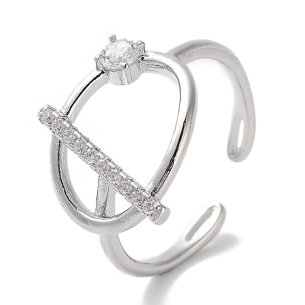 PandaHall Brass Micro Pave Cubic Zirconia Cuff Rings, Long-Lasting Plated, Oval, Platinum, US Size 6 3/4(17.1mm) Brass+Cubic Zirconia Oval..., Clear
PandaHall Brass Micro Pave Cubic Zirconia Cuff Rings, Long-Lasting Plated, Oval, Platinum, US Size 6 3/4(17.1mm) Brass+Cubic Zirconia Oval..., Clear