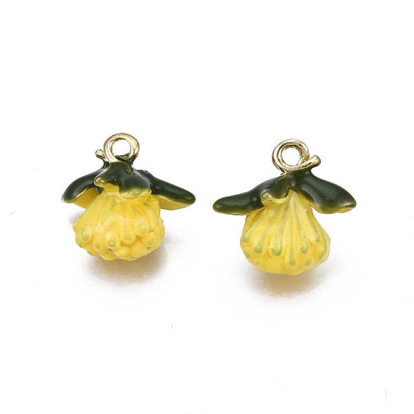 PandaHall Rack Plating Alloy Pendants, with Enamel, Cadmium Free & Lead Free, Flower, Yellow, 15x15.5x11mm, Hole: 1.8mm Alloy+Enamel Flower...
PandaHall Rack Plating Alloy Pendants, with Enamel, Cadmium Free & Lead Free, Flower, Yellow, 15x15.5x11mm, Hole: 1.8mm Alloy+Enamel Flower...