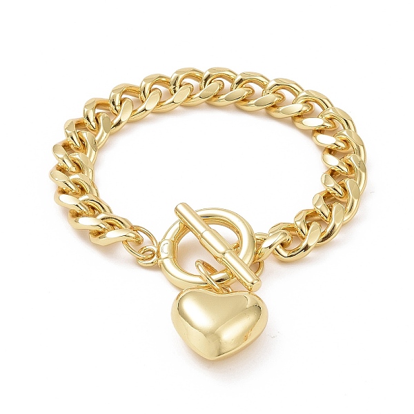 PandaHall Rack Plating Brass Curb Chain Bracelets, Long-Lasting Plated, Cadmium Free & Lead Free, Heart Pendant Bracelet for Women, Real 18K...
PandaHall Rack Plating Brass Curb Chain Bracelets, Long-Lasting Plated, Cadmium Free & Lead Free, Heart Pendant Bracelet for Women, Real 18K...