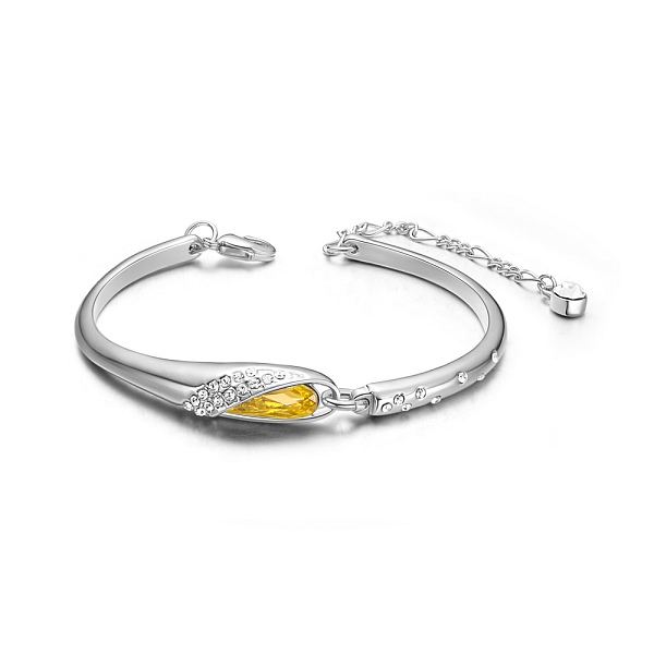 PandaHall SHEGRACE Alloy Link Bracelets, with Micro Pave Cubic Zirconia Wing and Austrian Crystal, Citrine, 6-3/4 inch(170mm) Alloy+Austrian..., Clear
PandaHall SHEGRACE Alloy Link Bracelets, with Micro Pave Cubic Zirconia Wing and Austrian Crystal, Citrine, 6-3/4 inch(170mm) Alloy+Austrian..., Clear