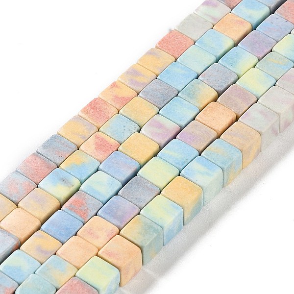 PandaHall Natural Rainbow Alashan Agate Beads Strands, Dyed, Cube, Mixed Color, 6.5x6.5x6.5mm, Hole: 0.7mm, about 63pcs/strand, 15.63 inch..., Multicolor
PandaHall Natural Rainbow Alashan Agate Beads Strands, Dyed, Cube, Mixed Color, 6.5x6.5x6.5mm, Hole: 0.7mm, about 63pcs/strand, 15.63 inch..., Multicolor