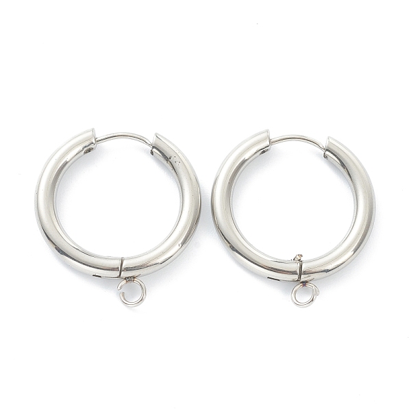 PandaHall 201 Stainless Steel Huggie Hoop Earring Findings, with Horizontal Loop and 316 Surgical Stainless Steel Pin, Stainless Steel Color...
PandaHall 201 Stainless Steel Huggie Hoop Earring Findings, with Horizontal Loop and 316 Surgical Stainless Steel Pin, Stainless Steel Color...