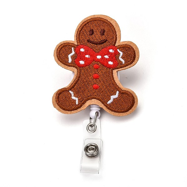 PandaHall Christmas Gingerbread Man Felt & ABS Plastic Badge Reel, Retractable Badge Holder, with Iron Alligator Clip, Platinum, Chocolate..., Brown
PandaHall Christmas Gingerbread Man Felt & ABS Plastic Badge Reel, Retractable Badge Holder, with Iron Alligator Clip, Platinum, Chocolate..., Brown