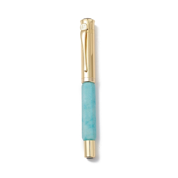 PandaHall Dyed Natural Quartz Brass Pens, Reiki Energy Fountain Pen, with Pen Case, Office & School Supplies, 142x19x14mm Quartz
PandaHall Dyed Natural Quartz Brass Pens, Reiki Energy Fountain Pen, with Pen Case, Office & School Supplies, 142x19x14mm Quartz