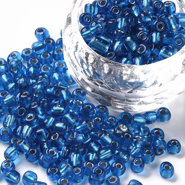 PandaHall 6/0 Glass Seed Beads, Silver Lined Round Hole, Round, Steel Blue, 6/0, 4mm, Hole: 1.5mm, about 500pcs/50g, 50g/bag, 18bags/2pounds...
PandaHall 6/0 Glass Seed Beads, Silver Lined Round Hole, Round, Steel Blue, 6/0, 4mm, Hole: 1.5mm, about 500pcs/50g, 50g/bag, 18bags/2pounds...