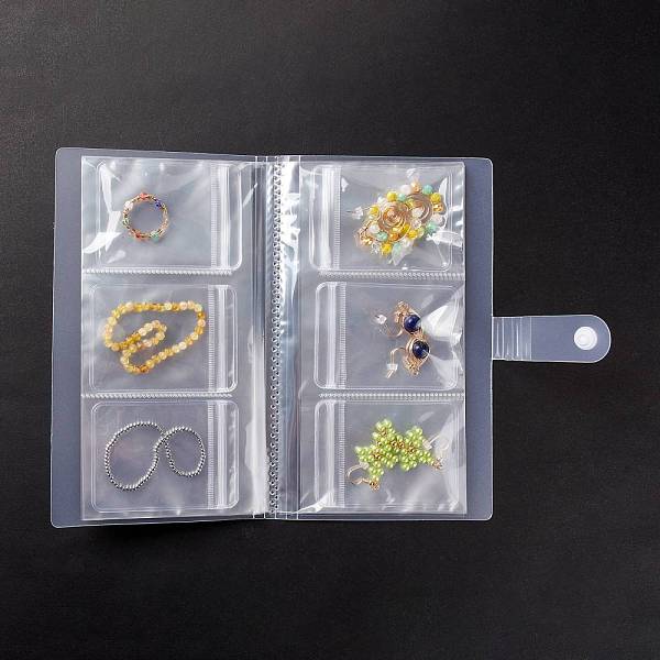 PandaHall Transparent Jewelry Organizer Storage Books, Jewelry Storage Album with 50Pcs Zip Lock Bags, Holder for Rings Earring Necklaces..., Clear
PandaHall Transparent Jewelry Organizer Storage Books, Jewelry Storage Album with 50Pcs Zip Lock Bags, Holder for Rings Earring Necklaces..., Clear
