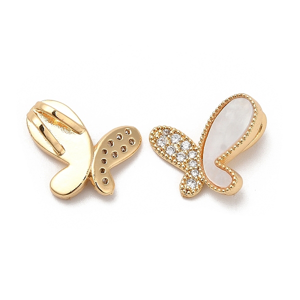 PandaHall Plating Brass Micro Pave Cubic Zirconia Pendant, with Shell, Butterfly, Real 18K Gold Plated, 13x13x4.8mm, Hole: 3x1.7mm..., Clear
PandaHall Plating Brass Micro Pave Cubic Zirconia Pendant, with Shell, Butterfly, Real 18K Gold Plated, 13x13x4.8mm, Hole: 3x1.7mm..., Clear