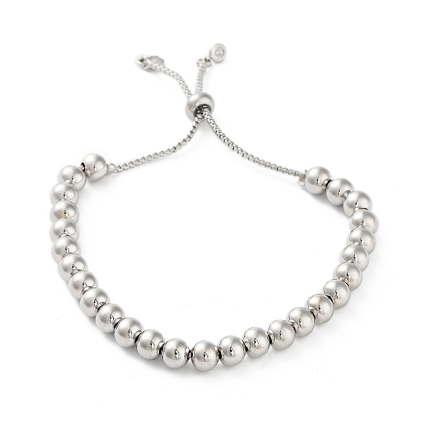 PandaHall Adjustable Brass Round Beaded Slider Bracelets, with Box Chains, Platinum, Inner Diameter: 2-3/8~3-5/8 inch(6.1~9.2cm) Brass Round
PandaHall Adjustable Brass Round Beaded Slider Bracelets, with Box Chains, Platinum, Inner Diameter: 2-3/8~3-5/8 inch(6.1~9.2cm) Brass Round
