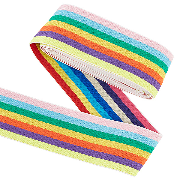 PandaHall FINGERINSPIRE 4 Yards Nylon Elastic Band 2inch Wide Sewing Elastic Bands Flat with Stripe Pattern Elastic Band Rainbow Elastic...
PandaHall FINGERINSPIRE 4 Yards Nylon Elastic Band 2inch Wide Sewing Elastic Bands Flat with Stripe Pattern Elastic Band Rainbow Elastic...